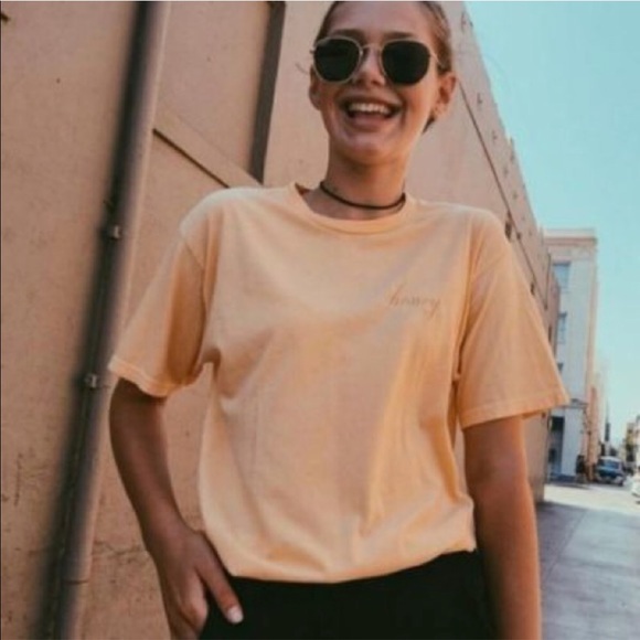 Brandy Melville Honey Tee - Picture 3 of 5